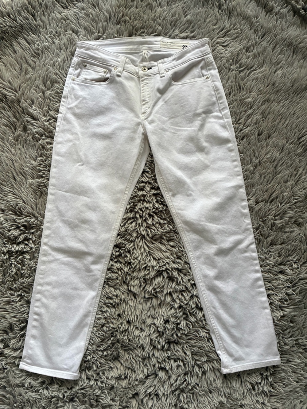 rag & bone size 27- low rise slim boyfriend White Skinny Jeans